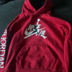 Nike Jordan Brand Hoodie Youth Red 6-7 Years